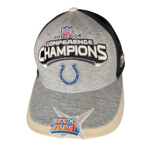 2006 NFL Indianapolis Colts 2006 Conference‎ Champions Reebok Velback Cap Hat